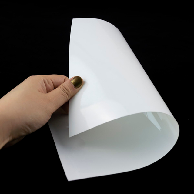 White Rigid PET sheet for advertising printing