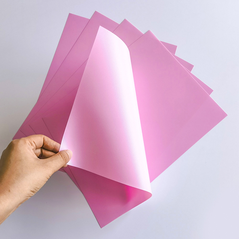 Plastic Colorful 2mm Pink Rigid PVC Sheet