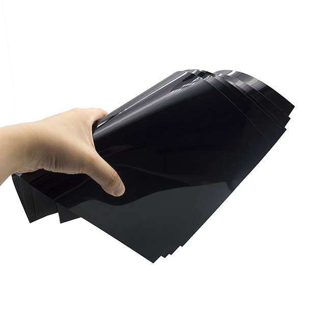 Durable Thin Black Rigid Anti-Scratch PVC Sheets for Printing and Packaging 